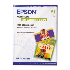 Epson A/4 Öntapadós Fotópapír 10Lap 167g (Eredeti) C13S041106 fotópapír