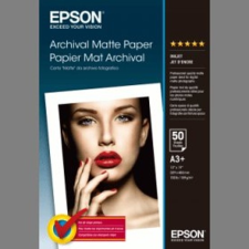 Epson Archival A3+ matt inkjet fotópapír 50 ív 192gr. C13S041340 fotópapír