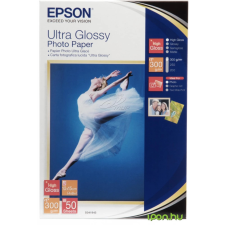 Epson C13S041943 Ultra fényes fotópapír, 10x15cm, 300g (50lap) fotópapír