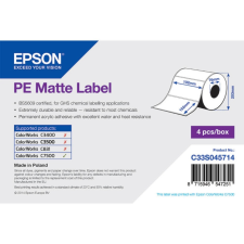 Epson matt, műanyag (PE) etikett címke, 102*152 mm, 800 címke/tekercs (rendelési egység 4 tekercs/doboz) etikett