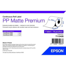 Epson PP Matte Label Premium címkenyomtató tekercspapír 102mm x 29m (7113428) (epson7113428) információs címke