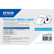Epson prémium matt, papír etikett címke, 105*210 mm, 282 címke/tekercs (rendelési egység 8 tekercs/doboz) etikett