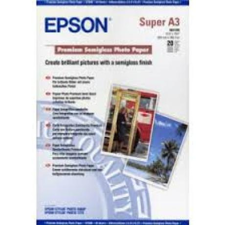  Epson prémium selyemfényű eredeti fotópapír (A3+, 20 lap, 250g) fotópapír