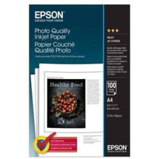 Epson S041061 fényképminőségű eredeti fotópapír (A4, 100 lap, 104g) fotópapír