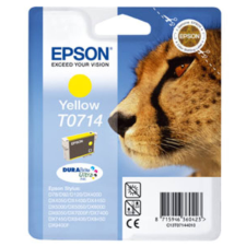 Epson T07144011 Tintapatron Stylus D78, D92, D120 nyomtatókhoz, EPSON, sárga, 5,5ml (TJE71440) nyomtatópatron & toner