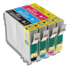 Epson T0715 (T0711 T0712 T0713 T0714) 4*19ml tintával festékpatron csomag - utángyártott PQ nyomtatópatron & toner