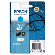 Epson Tintapatron DURABrite Ultra tinta / Spectacles – 408 / 408L (XL, Cyan) nyomtatópatron & toner