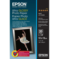 Epson ultra fényes fotópapír (10x15, 20 lap, 300g) fotópapír