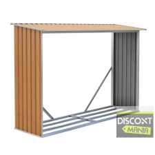  EPT Tüzifatároló 181 - 242 x 75 cm, barna kerti tárolás