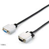 Equip 118850 VGA kábel 1,8 M VGA (D-Sub) Fekete, Ezüst (118850)