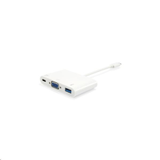 Equip 133462 USB Type-C -> VGA,USB-A, USB Type-C átalakító (1920x1080, PD) (133462) - Adatkábel kábel és adapter