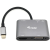 Equip 133483 dokkoló állomás és port replikátor Vezetékes USB 3.2 Gen 1 (3.1 Gen 1) Type-C Fekete, Szürke (133483)