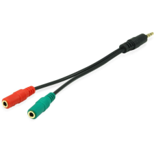 Equip 147943 audio kábel 1,5 M 2 x 3.5mm 3.5mm Fekete (147943) kábel és adapter