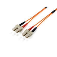 Equip 253321 optikai patch kábel SC Duplex 1m - Narancssárga kábel és adapter