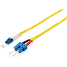Equip 254336 száloptikás kábel 10 M LC SC OS2 Sárga (254336) kábel és adapter