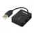 Equip 4 Ports Travel USB Hub Black