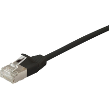 Equip 606122 hálózati kábel Fekete 0,25 M Cat6a F/FTP (FFTP) (606122) kábel és adapter