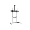 Equip 650631  60"-100" álló  dönthető  állítható magasság gurulós Max.:100kg  TV állvány Fekete-ezüst