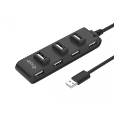 Equip 7-Port USB 2.0 Hub Black hub és switch