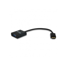 Equip Átalakító - 11903607 (HDMI-VGA átalakító, apa/anya, Audio, fekete) kábel és adapter