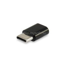 Equip Átalakító - 133472 (USB-C -> MicroUSB átalakító, apa/anya, fekete) (EQUIP_133472) kábel és adapter