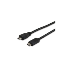 Equip Átalakító Kábel - 12888407 (USB-C -&gt; USB MicroB 2.0 kábel, apa/apa, 1m) kábel és adapter