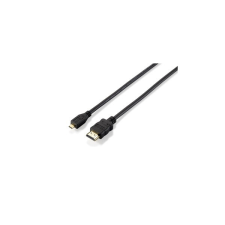 Equip Kábel - 119309 (HDMI1.4 - MicroHDMI kábel, apa/apa, 1m) kábel és adapter