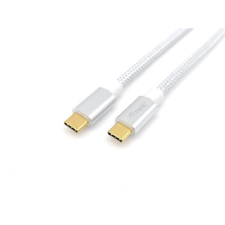 Equip Kábel - 128355 (USB-C 3.2 Gen2 to USB-C, apa/apa, PD:100W, fehér, 0,5m) kábel és adapter