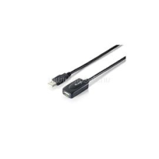 Equip Kábel - 133336 (Aktív, USB2.0, A-A hosszabbítókábel, apa/anya, duplán árnyékolt, 5m) (EQUIP_133336) kábel és adapter