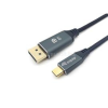 Equip Kábel - 133421 (USB-C to DisplayPort, apa/apa, 8K/60Hz, aluminium burkolat, 1m) (EQUIP_133421)
