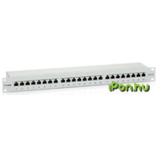 Equip Patch Panel - 326324 (24 port, Cat6, 1U, árnyékolt, szürke) egyéb hálózati eszköz