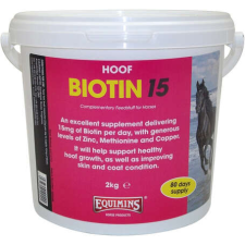 Equmins Biotin 15 lovaknak (Vödör) 3 kg lófelszerelés