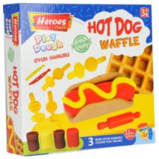 ER Toys Play-Dough: Heroes HotDog és Gofri gyurma szett 11db-os gyurma