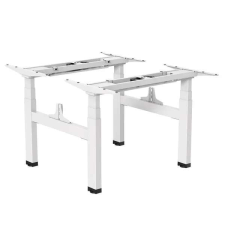 Ergo office er-404w elektromos állítható asztal, fehér, 2x125kg terhelhetőség íróasztal