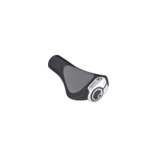Ergon GC1 ergonómikus bilincses markolat, 130 mm, fekete-szürke, ezüst színű bilinccsel kerékpár kormány