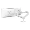 Ergotron LX Pro Dual Side-by-Side Arm, asztali kétkaros tartó 2 monitorhoz, fehér