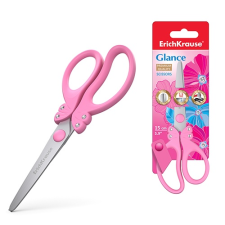 ErichKrause Olló ErichKrause Glance 15 cm iskolai kerek rozsdamentes acél bliszteres olló