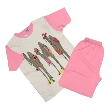 Erkan Nyári pizsama shorttal 128-134 - Rózsaszín/Krém Tevés - Kiárusítás gyerek hálóing, pizsama