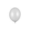  Erős léggömbök 23 cm, metál ezüst hó (1 db / 100 db)