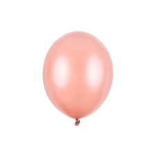 Erős léggömbök 30 cm, metál Rose Gold (1 db / 10 db) party kellék
