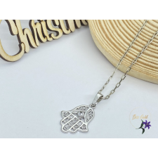  Ervina antiallergén medálos nyaklánc Fatima keze medállal rodium nyaklánc