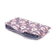 Eseco luxus téli kézmelegítő babakocsira, Szürke virágok babakocsi kiegészítő