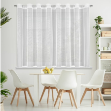 Esel fényes mikrohálós fényáteresztő függöny Fehér 350x150 cm lakástextília