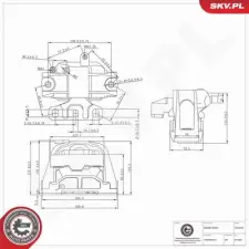ESEN SKV felfüggesztés, motor 75SKV347 autóalkatrész