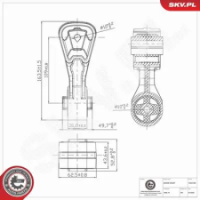 ESEN SKV felfüggesztés, motor 75SKV396 autóalkatrész