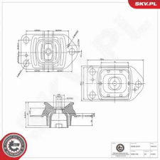 ESEN SKV felfüggesztés, motor 75SKV415 autóalkatrész