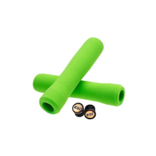 ESI Grips Fit XC vízálló szilikon szivacs markolat, 132x32-34 mm, zöld kerékpár kormány