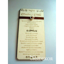  Esküvői meghívó fából dekorációs kellék