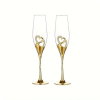  Esküvői pezsgőspohár szett arany szív motívummal – 200 ml XK277624-a