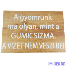  Esküvői tábla 30x20cm - A gyomrunk ma olyan, mint… dekorációs kellék